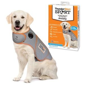 Thundershirt Platinum Sport Dog Calming Vest - Gray/Platinum. XL